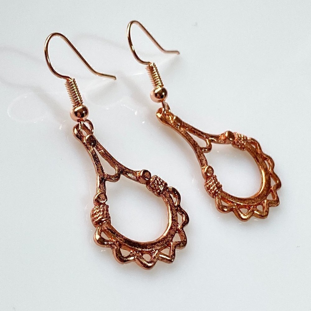 ❤️ Copper Boho Hoop Earrings